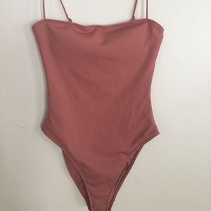 Forever 21 Mauve Nude Pink Swimsuit Medium